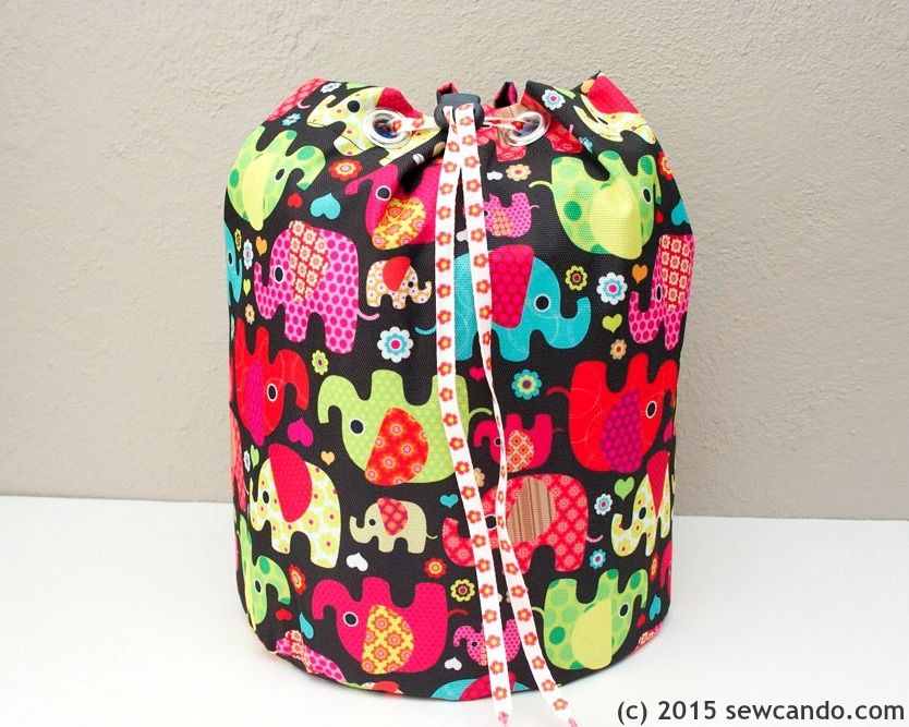 Sew Can Do Make an Indestructible, Quick Sew, Drawstring Storage Bin